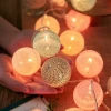 led light string, Thai cotton thread ball, proposal, confession, girlish heart, bedroom, romantic lover, festival decoration wholesale colored lights Specification image